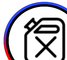 Black & white fuel icon